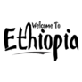 Ethiopia Hand Written Sticker