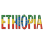 Ethiopia Lettering Sticker