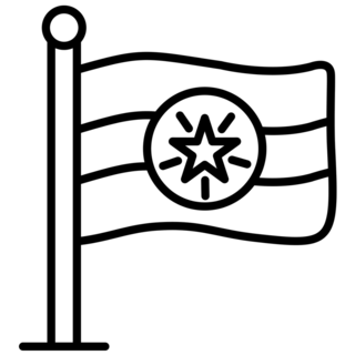 Ethiopia Line Icon Sticker