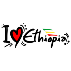 Ethiopia Love Text Sticker
