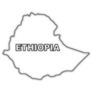 Ethiopia Map Outline Sticker
