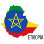 Ethiopia Name Map Sticker