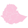 Ethiopia Pink Map Sticker