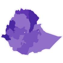 Ethiopia Regions Purple Sticker