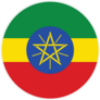 Ethiopia Round Sticker