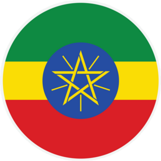 Ethiopia Round Sticker
