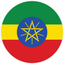 Ethiopia Round Sticker