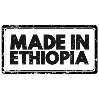 Ethiopia Text Emblem Sticker