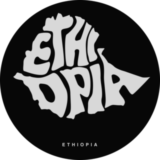 Ethiopia Typography Sticker