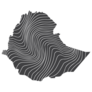 Ethiopia Wave Pattern Sticker