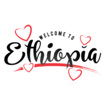 Ethiopia Welcome Heart Sticker