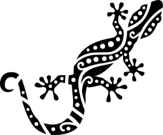 Ethnic Pattern Gecko Sticker