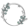 Eucalyptus Circle Shape Wreath Sticker