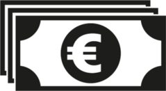 Euro Bills Icon Sticker