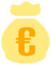 Euro Money Bag Symbol Sticker
