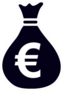 Euro Money Bag Symbol