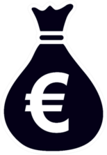 Euro Money Bag Symbol