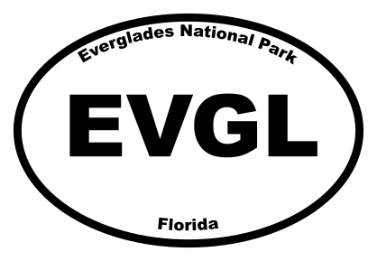 Everglades National Park Oval Sticker