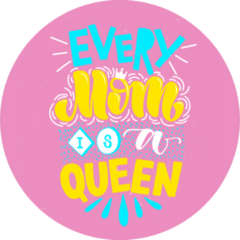 Every Mom Is A Queen Cartoon Sticker