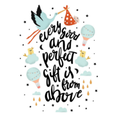 Every Perfect Gift Is From Above Stork Sticker