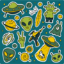Everything Aliens Sticker Sheet