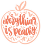 Everything Is Peachy Sticker