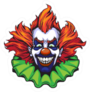 Evil Clown Halloween Illustration Icon Sticker