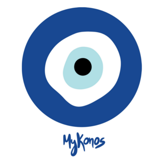 Evil Eye Greek Symbol Mykonos Sticker