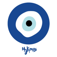 Evil Eye Greek Symbol Mykonos Sticker