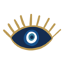Evil Eye Isolated Illustration Sticker