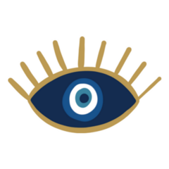 Evil Eye Isolated Illustration Sticker