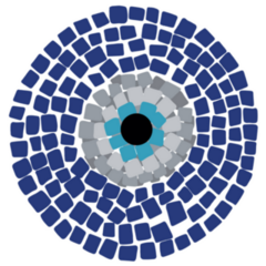 Evil Eye Mosaic Greek Sticker