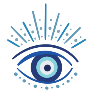 Evil Eye Simple Symbol Sticker