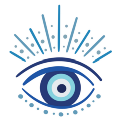 Evil Eye Simple Symbol Sticker