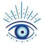 Evil Eye Simple Symbol Sticker