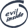 Evil Inside Vinyl Lettering Sticker