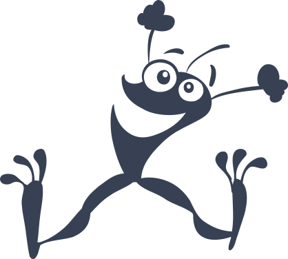 Excited Frog Toad Sticker