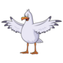 Excited Seagull Sticker