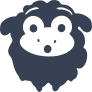 Excited Sheep Lamb Face Sticker