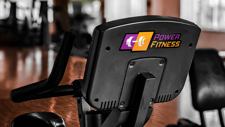 Exercise Bike Gym Logo Sticker