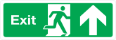 Exit Up Sign Sticker