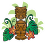 Exotic Tiki God Sticker