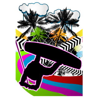 Exotic Wakeboarder Sticker