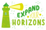 Expand Your Horizons Green Lighthouse Sticker