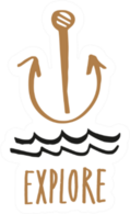 Explore Anchor Sticker