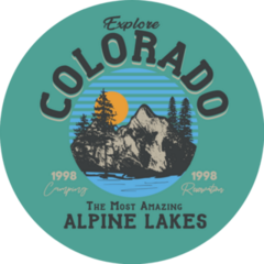 Explore Colorado Alpine Lakes Sticker