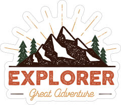 Explorer Great Adventure Sticker
