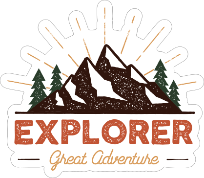 Explorer Great Adventure Sticker