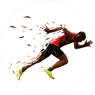 Explosive Athlete Running Sticker