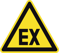 Explosive Atmosphere Sign Sticker